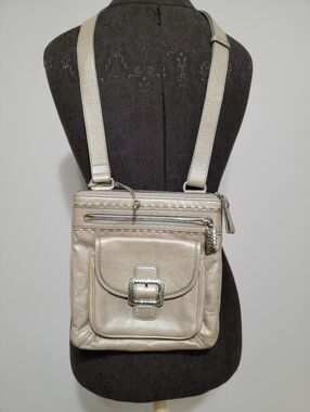 Brighton Metalic Leather Shoulder/Crossbody